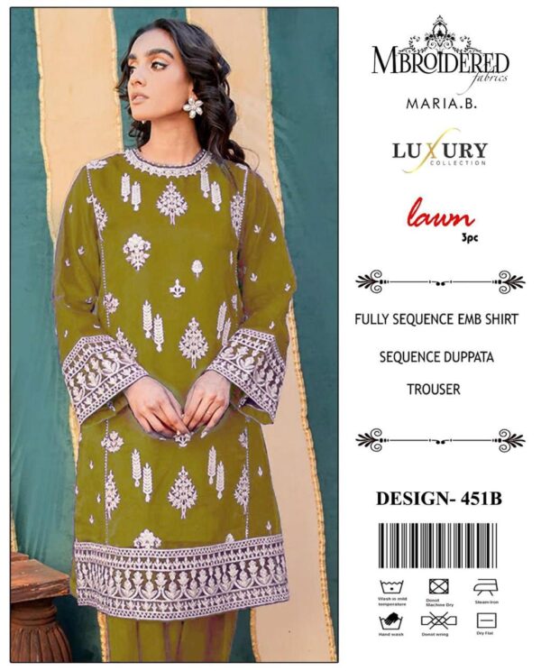 maria.b lawn 3pc embroided